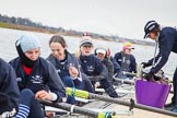 The Boat Race season 2013 - fixture OUWBC vs Molesey BC: OUWBC Anastasia Chitty, Harriet Keane, Amy Varney, Joanna Lee, Mary Foord Weston, Alice Carrington-Windo, Mariann Novak, and, on the right, cox Sophie Shawdon..
Dorney Lake,
Dorney, Windsor,
Berkshire,
United Kingdom,
on 24 February 2013 at 11:15, image #34