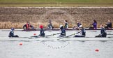 The Boat Race season 2013 - fixture OUWBC vs Molesey BC: OUWBC cox Sophie Shawdon, stroke Maxie Scheske, seven Anastasia Chitty, six Harriet Keane and five Amy Varney..
Dorney Lake,
Dorney, Windsor,
Berkshire,
United Kingdom,
on 24 February 2013 at 11:28, image #48