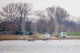 The Boat Race season 2013 - fixture OUWBC vs Molesey BC: Boats on Dorney Lake, with on of the bridges of the return channel in view..
Dorney Lake,
Dorney, Windsor,
Berkshire,
United Kingdom,
on 24 February 2013 at 11:37, image #55