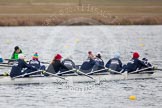 The Boat Race season 2013 - fixture OUWBC vs Molesey BC: The OUWBC Eight: Bow Mariann Novak, Alice Carrington-Windo, Mary Foord Weston, Joanna Lee, Amy Varney, Harriet Keane, Anastasia Chitty, stroke Maxie Scheske and cox Sophie Shawdon..
Dorney Lake,
Dorney, Windsor,
Berkshire,
United Kingdom,
on 24 February 2013 at 11:44, image #61