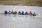 The Boat Race season 2013 - fixture OUWBC vs Molesey BC: The OUWBC Eight: Bow Mariann Novak, Alice Carrington-Windo, Mary Foord Weston, Joanna Lee, Amy Varney, Harriet Keane, Anastasia Chitty, stroke Maxie Scheske and cox Sophie Shawdon..
Dorney Lake,
Dorney, Windsor,
Berkshire,
United Kingdom,
on 24 February 2013 at 11:45, image #81