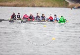 The Boat Race season 2013 - fixture OUWBC vs Molesey BC: The Molesley BC Eight: Bow-Nel Castle-Smith, two-Elly Blackwell, three-Olivia Marshall, four-Catie Sharrod, five-Karen Bennett, six-Amelda Gare, seven-Gabby Rodriguez, stroke-Sam Fowler, cox-Helen Arbuthnot..
Dorney Lake,
Dorney, Windsor,
Berkshire,
United Kingdom,
on 24 February 2013 at 11:45, image #82