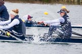 The Boat Race season 2013 - fixture OUWBC vs Molesey BC: OUWBC's coxed fours, in focus cox Olivia Cleary, in front Eleanor Darlington and Maria Mazza..
Dorney Lake,
Dorney, Windsor,
Berkshire,
United Kingdom,
on 24 February 2013 at 12:19, image #130