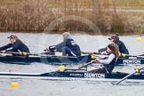 The Boat Race season 2013 - fixture OUWBC vs Molesey BC: Two OUWBC coxed fours racing each other, in the background Emily Chittock, Rachel Purkess, bow Elspeth Cumber with Olivia Cleary coxing, in the foreground stroke Coralie Viollet-Djelassi in the second OUWBC boat..
Dorney Lake,
Dorney, Windsor,
Berkshire,
United Kingdom,
on 24 February 2013 at 12:19, image #131