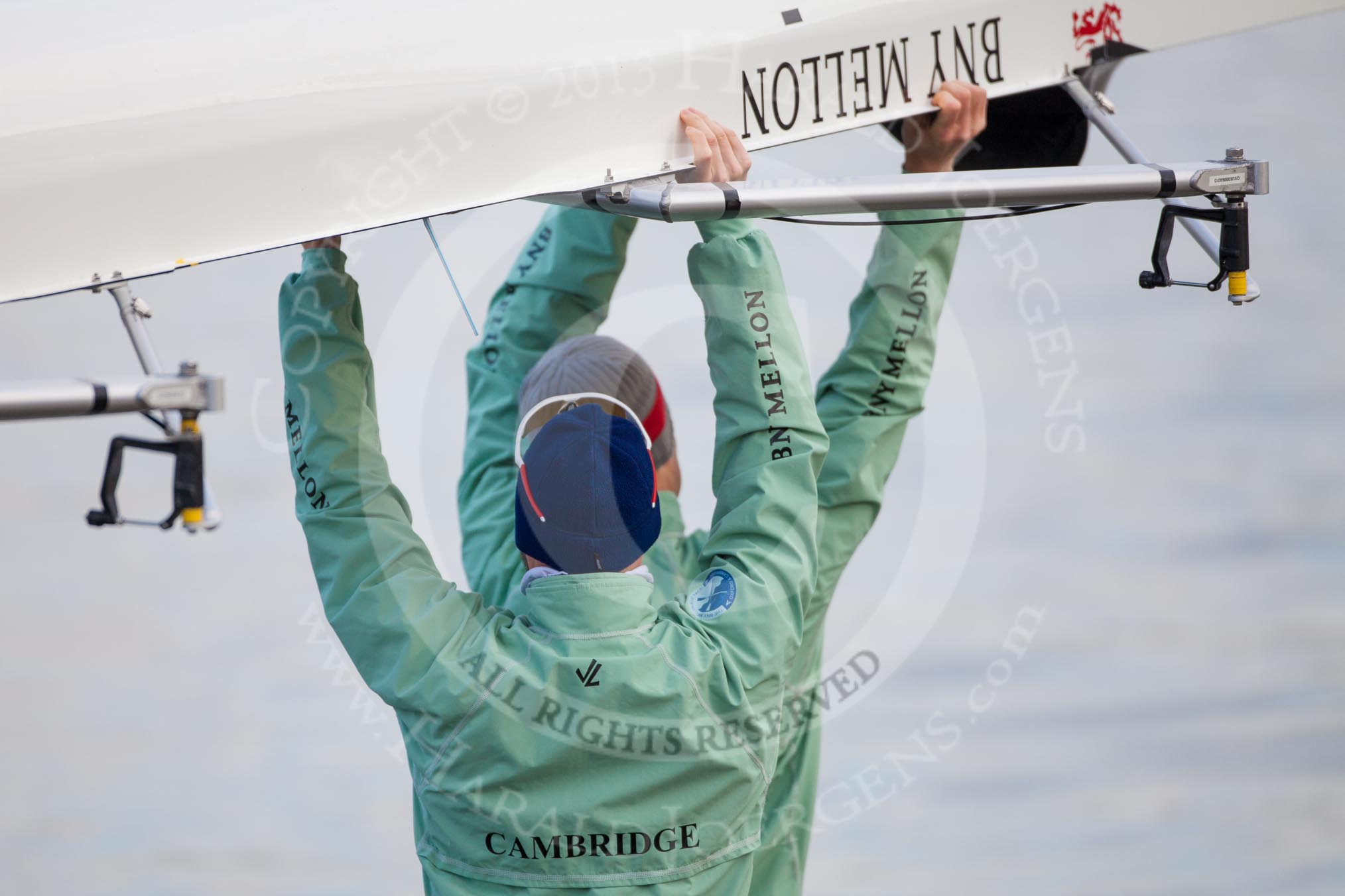 The Boat Race season 2013 - fixture CUBC vs Leander.
River Thames Tideway between Putney Bridge and Mortlake,
London SW15,

United Kingdom,
on 02 March 2013 at 15:15, image #4