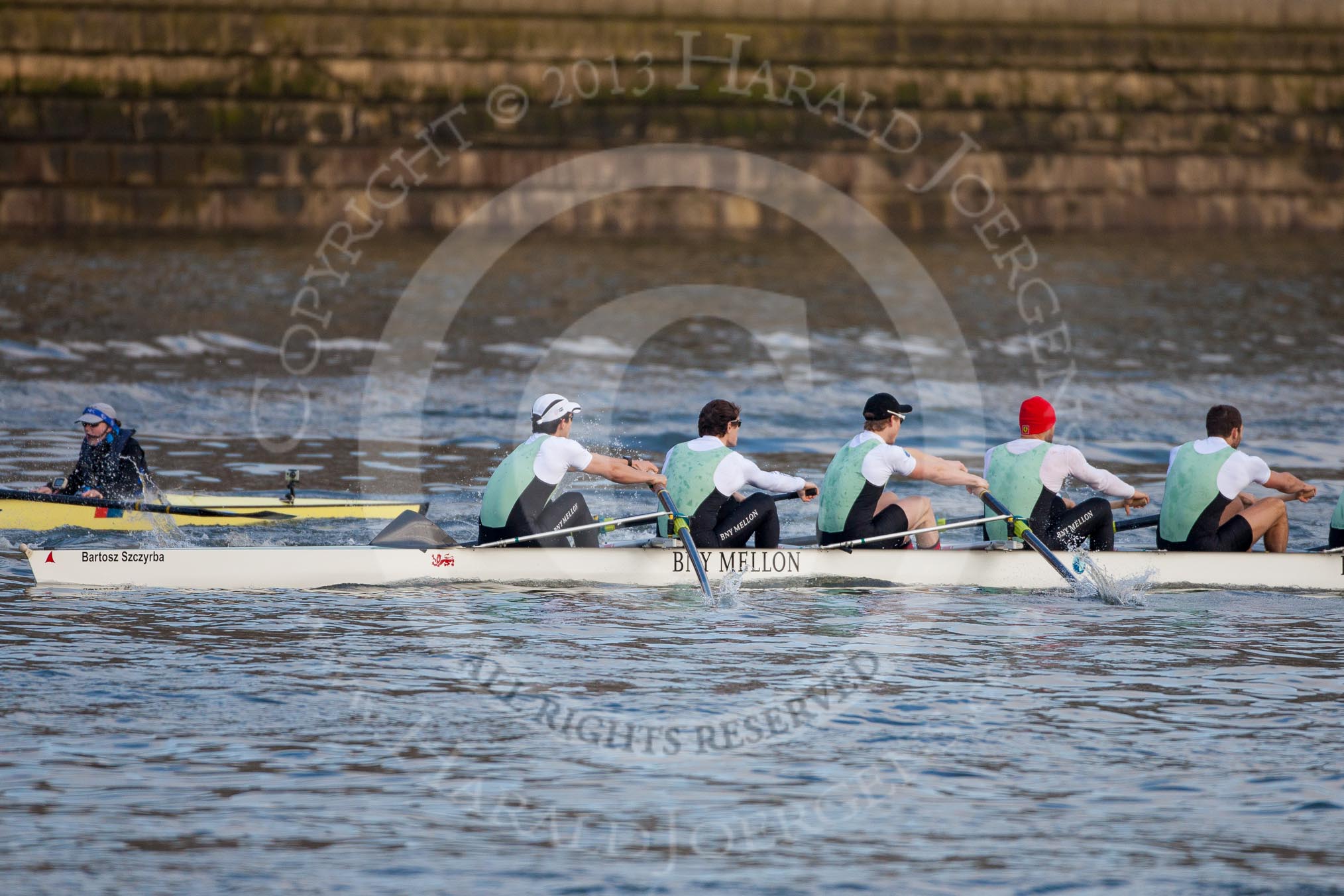 The Boat Race season 2013 - fixture CUBC vs Leander: The Goldie vs Imperial BC fixture..
River Thames Tideway between Putney Bridge and Mortlake,
London SW15,

United Kingdom,
on 02 March 2013 at 15:23, image #32