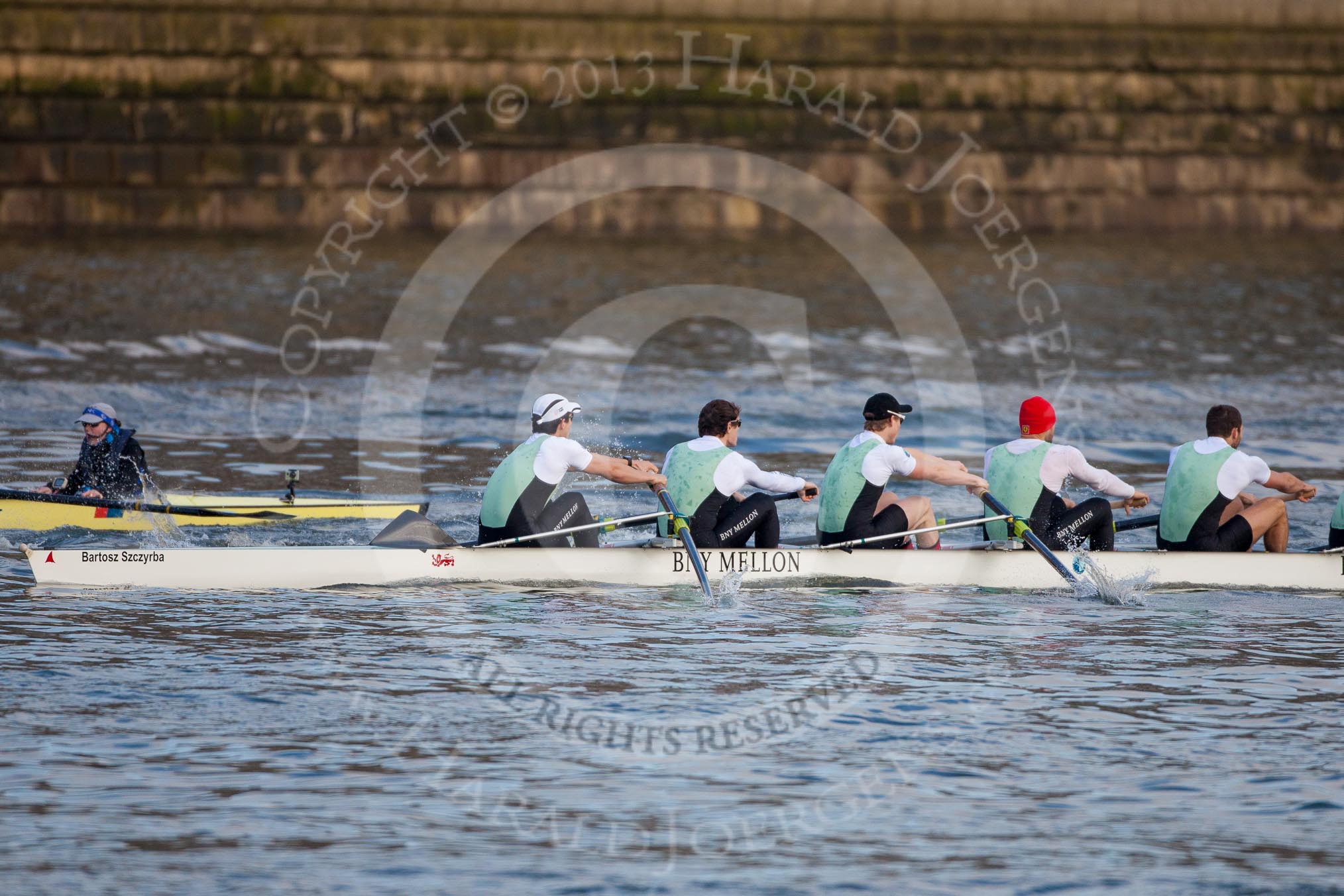 The Boat Race season 2013 - fixture CUBC vs Leander: The Goldie vs Imperial BC fixture..
River Thames Tideway between Putney Bridge and Mortlake,
London SW15,

United Kingdom,
on 02 March 2013 at 15:23, image #32