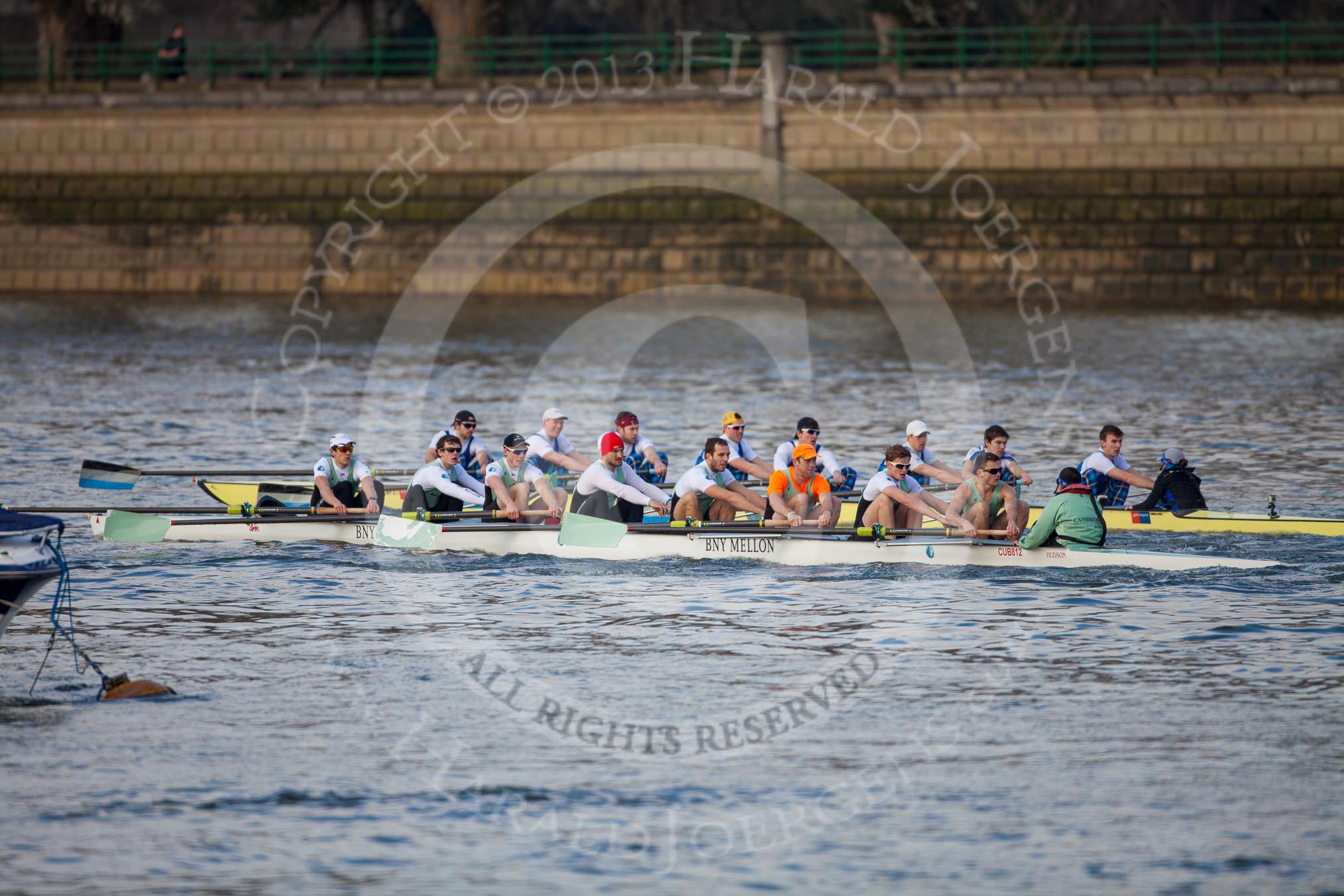 The Boat Race season 2013 - fixture CUBC vs Leander: The Goldie vs Imperial BC fixture..
River Thames Tideway between Putney Bridge and Mortlake,
London SW15,

United Kingdom,
on 02 March 2013 at 15:23, image #50