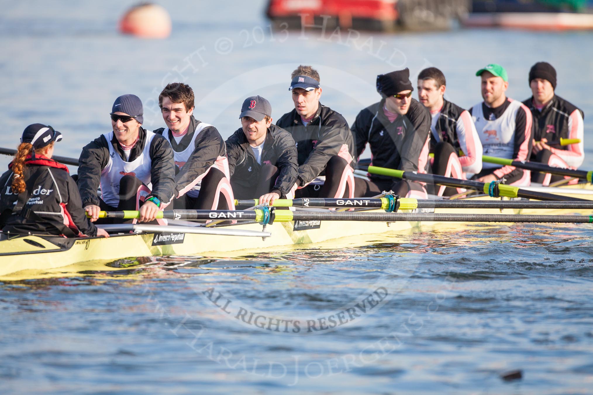 The Boat Race season 2013 - fixture CUBC vs Leander.
River Thames Tideway between Putney Bridge and Mortlake,
London SW15,

United Kingdom,
on 02 March 2013 at 15:34, image #90