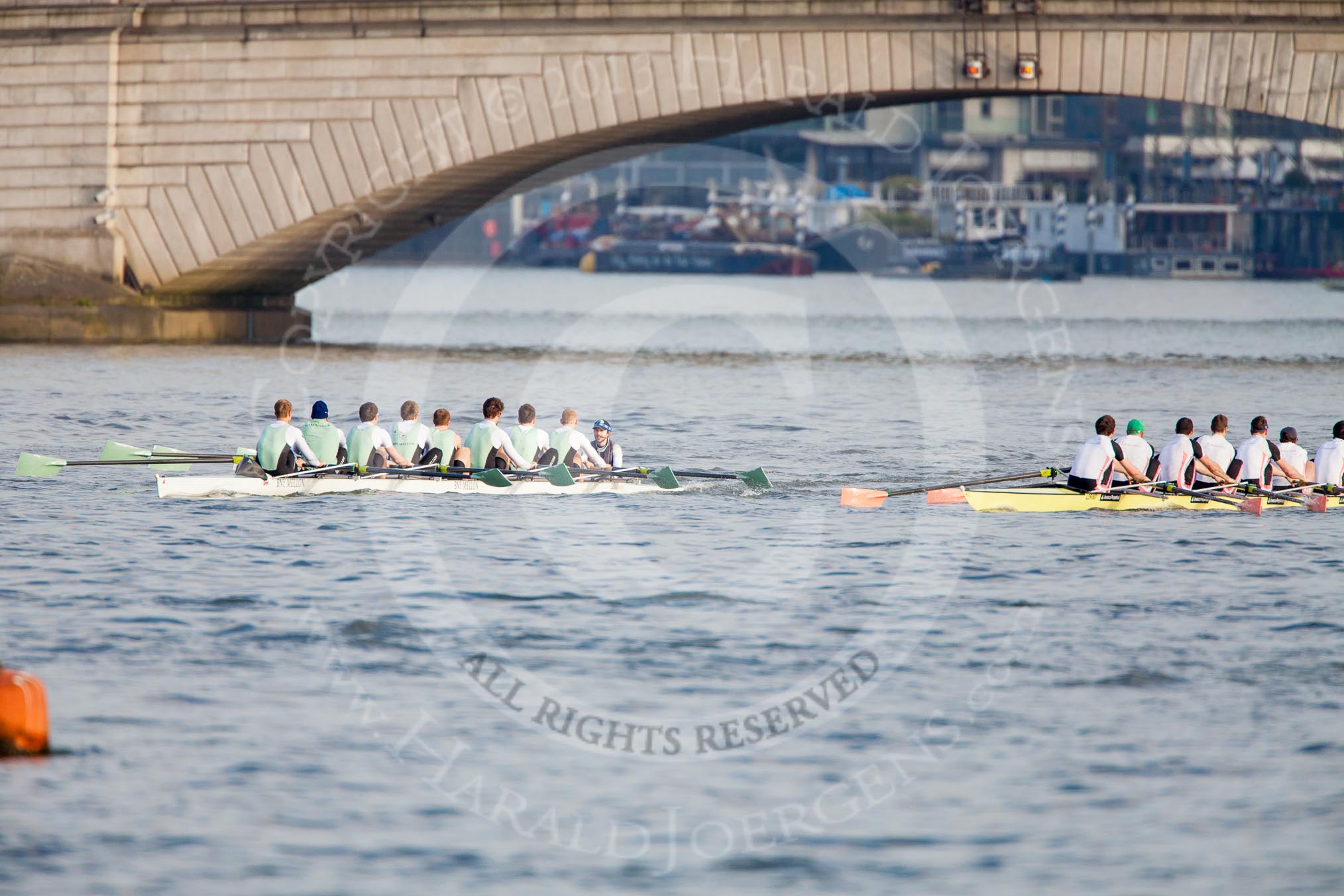 The Boat Race season 2013 - fixture CUBC vs Leander.
River Thames Tideway between Putney Bridge and Mortlake,
London SW15,

United Kingdom,
on 02 March 2013 at 15:57, image #103