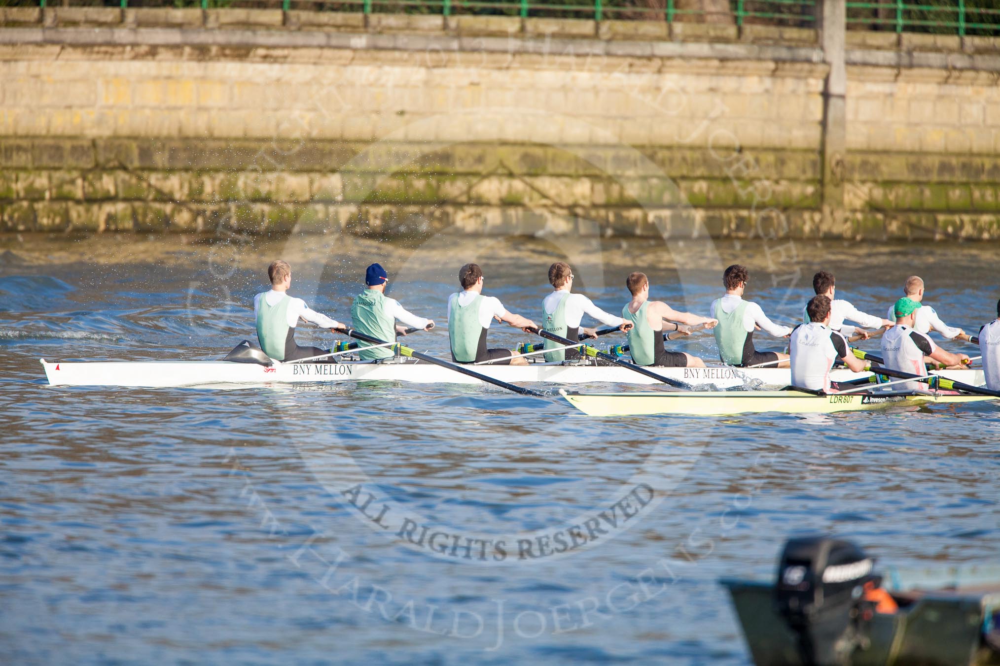 The Boat Race season 2013 - fixture CUBC vs Leander.
River Thames Tideway between Putney Bridge and Mortlake,
London SW15,

United Kingdom,
on 02 March 2013 at 15:57, image #109