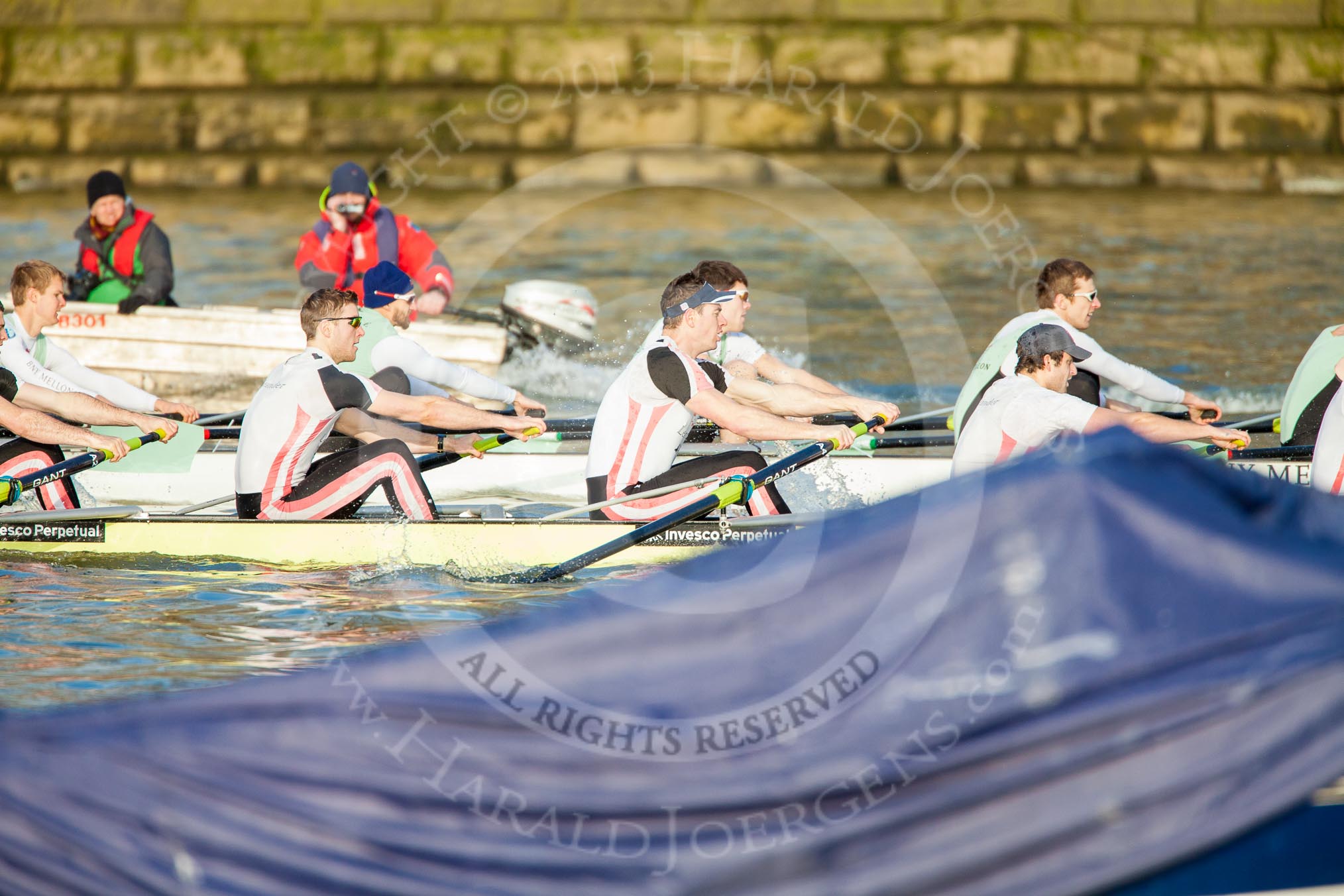 The Boat Race season 2013 - fixture CUBC vs Leander.
River Thames Tideway between Putney Bridge and Mortlake,
London SW15,

United Kingdom,
on 02 March 2013 at 15:58, image #119