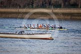 The Boat Race season 2013 - fixture CUBC vs Leander: The Goldie vs Imperial BC fixture..
River Thames Tideway between Putney Bridge and Mortlake,
London SW15,

United Kingdom,
on 02 March 2013 at 15:24, image #57