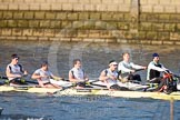 The Boat Race season 2013 - fixture CUBC vs Leander.
River Thames Tideway between Putney Bridge and Mortlake,
London SW15,

United Kingdom,
on 02 March 2013 at 15:58, image #132