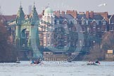 The Boat Race season 2013 - fixture CUBC vs Leander.
River Thames Tideway between Putney Bridge and Mortlake,
London SW15,

United Kingdom,
on 02 March 2013 at 16:01, image #177
