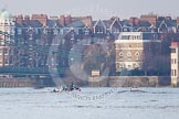 The Boat Race season 2013 - fixture CUBC vs Leander.
River Thames Tideway between Putney Bridge and Mortlake,
London SW15,

United Kingdom,
on 02 March 2013 at 16:01, image #181