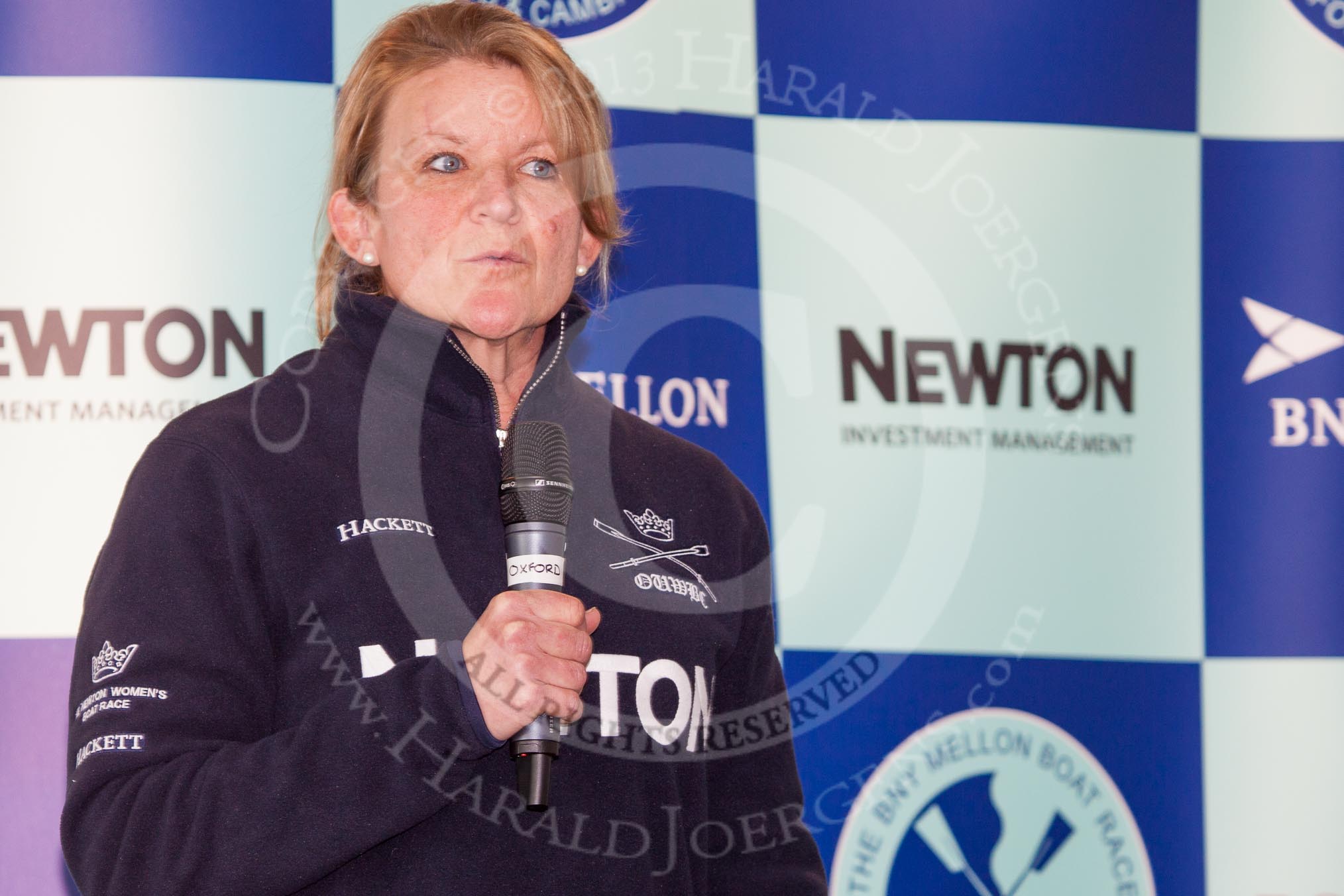 The Boat Race season 2013 - Crew Announcement and Weigh In: OUWBC Head Coach Christine talking about the Women's Boat Race..
BNY Mellon Centre,
London EC4V 4LA,

United Kingdom,
on 04 March 2013 at 10:24, image #41