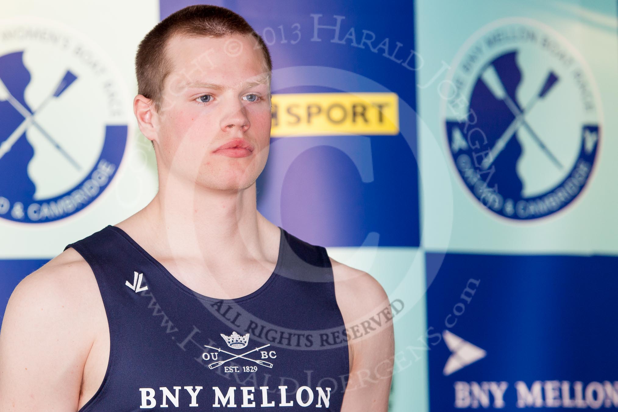 The Boat Race season 2013 - Crew Announcement and Weigh In: The crew for the men's 2013 Boat Race: In the Oxford two seat Geordie Macleod – 87.0kg..
BNY Mellon Centre,
London EC4V 4LA,

United Kingdom,
on 04 March 2013 at 10:27, image #49