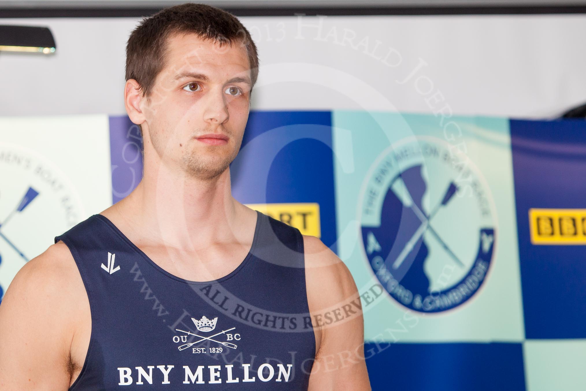 The Boat Race season 2013 - Crew Announcement and Weigh In: The crew for the men's 2013 Boat Race: In the Oxford five seat Paul Bennett – 100.4kg,.
BNY Mellon Centre,
London EC4V 4LA,

United Kingdom,
on 04 March 2013 at 10:29, image #55