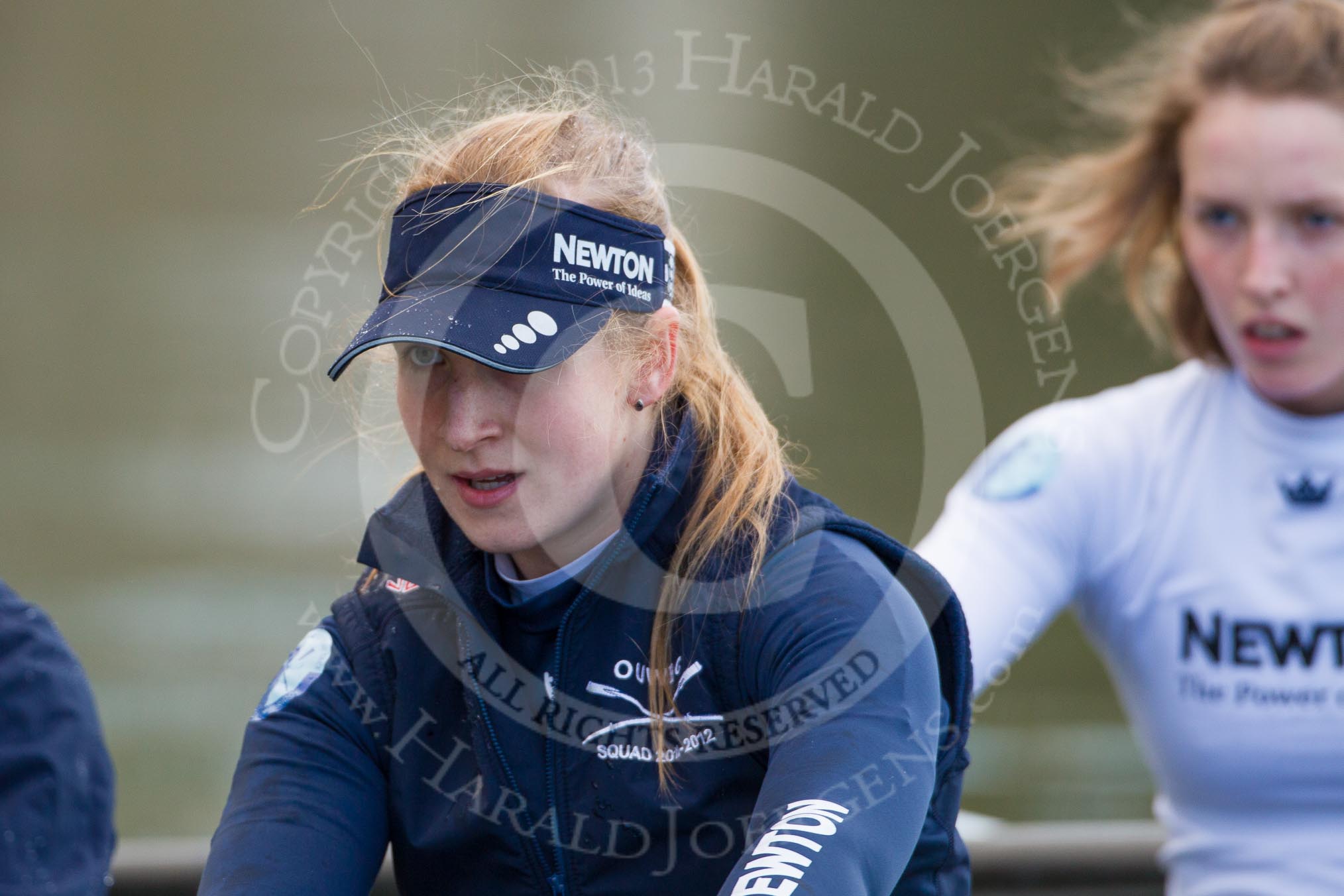 The Boat Race season 2013 - OUWBC training: In the OUWBC Blue Boat 3 seat Mary Foord-Weston and 2 seat Alice Carrington-Windo..
River Thames,
Wallingford,
Oxfordshire,
United Kingdom,
on 13 March 2013 at 17:02, image #51