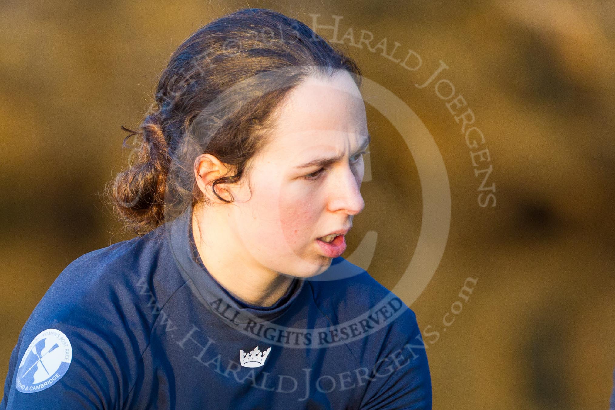 The Boat Race season 2013 - OUWBC training: The last rays of direct sunshine on OUWBC Blue Boat 6 seat Harriet Keane..
River Thames,
Wallingford,
Oxfordshire,
United Kingdom,
on 13 March 2013 at 17:24, image #138