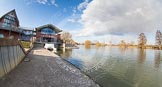 The Boat Race season 2013 - OUWBC training: Fleming Boathouse, the Oxford University Boat Club's training facility at the River Thames in Wallingford..
Fleming Boathouse,
Wallingford,
Oxfordshire,
United Kingdom,
on 13 March 2013 at 16:04, image #4