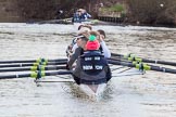 The Boat Race season 2013 - OUWBC training: The OUWBC Blue Boat during the training session - bow Mariann Novak, Alice Carrington-Windo, Mary Foord-Weston, Jo Lee, Amy Varney, Harriet Keane, Anastasia Chitty, stroke Maxie Scheske, and cox Katie Apfelbaum..
River Thames,
Wallingford,
Oxfordshire,
United Kingdom,
on 13 March 2013 at 17:10, image #92