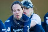 The Boat Race season 2013 - OUWBC training: OUWBC Blue Boat 6 seat Harriet Keane and 5 seat Amy Varney..
River Thames,
Wallingford,
Oxfordshire,
United Kingdom,
on 13 March 2013 at 17:31, image #159