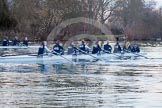 The Boat Race season 2013 - OUWBC training: OUWBC's Blue Boat and reserve boat crews warming up for a training session..
River Thames,
Wallingford,
Oxfordshire,
United Kingdom,
on 13 March 2013 at 18:00, image #197