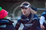 The Boat Race season 2013 - OUWBC training: Maxie Scheske, stroke in the OUWBC Blue Boat, with cox Katie Apfelbaum..
River Thames,
Wallingford,
Oxfordshire,
United Kingdom,
on 13 March 2013 at 18:06, image #229