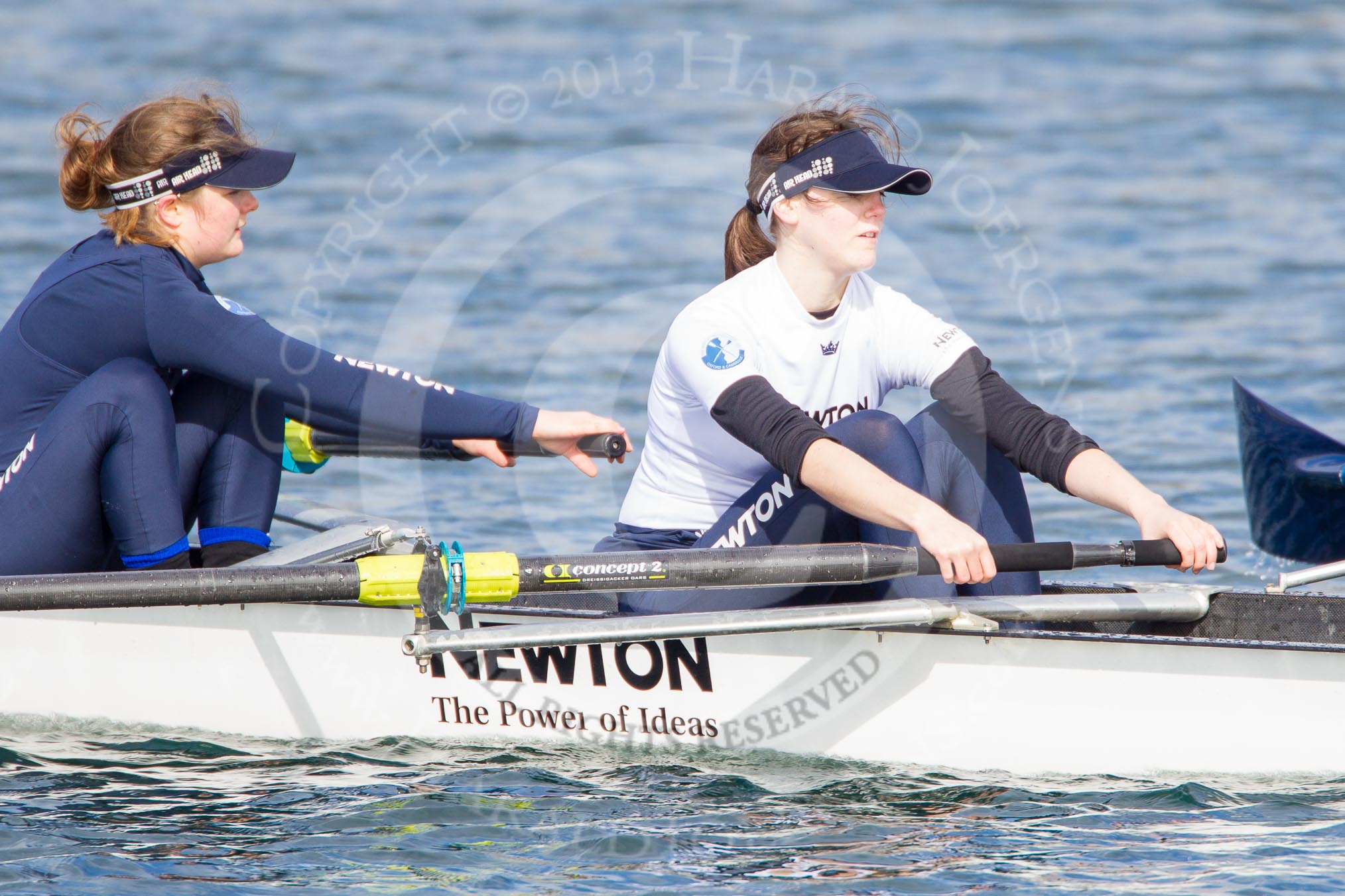 The Boat Race season 2013 - fixture OUWBC vs Olympians: In the Oxford (OUWBC) reserve boat Osiris 3 seat Hannah Ledbury and 4 Eleanor Darlington..
Dorney Lake,
Dorney, Windsor,
Buckinghamshire,
United Kingdom,
on 16 March 2013 at 12:22, image #264