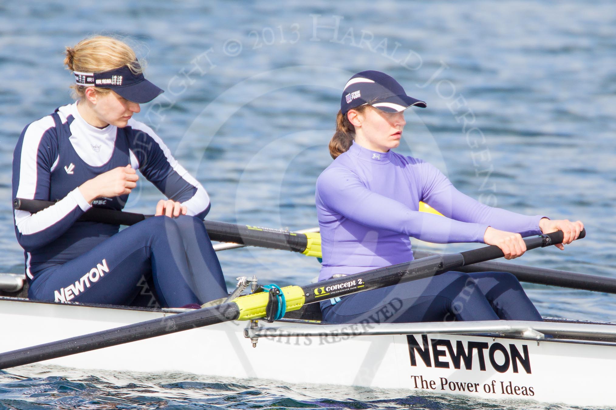 The Boat Race season 2013 - fixture OUWBC vs Olympians: In the Oxford (OUWBC) reserve boat Osiris 6 seat Caitlin Goss and 7 Annika Bruger..
Dorney Lake,
Dorney, Windsor,
Buckinghamshire,
United Kingdom,
on 16 March 2013 at 12:22, image #267