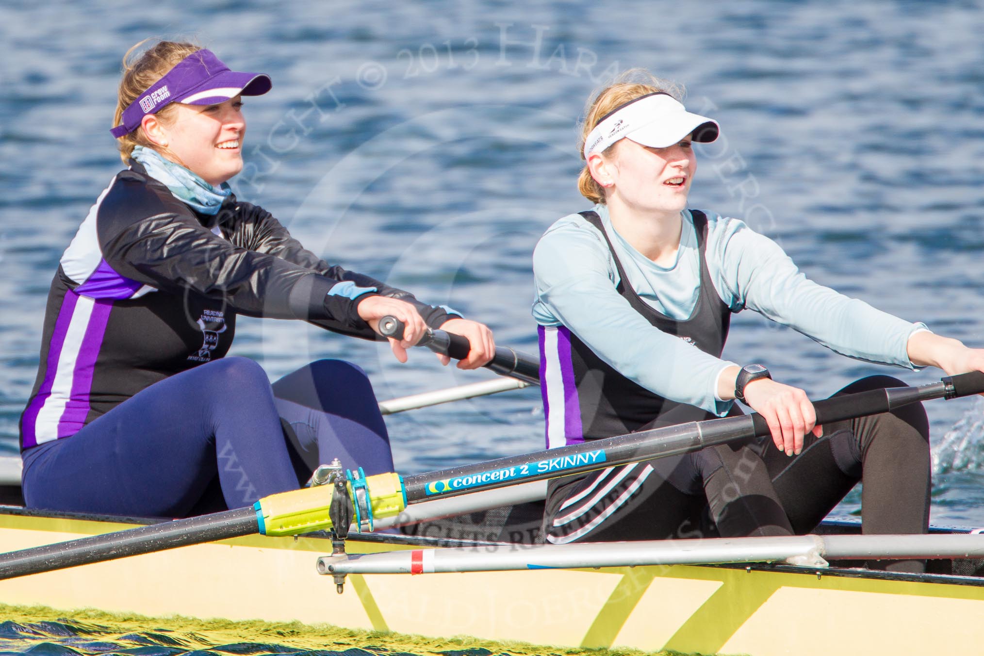 The Boat Race season 2013 - fixture OUWBC vs Olympians: In the Olympians boat 3 seat Christiana Amacker and 4 Bethan Walters..
Dorney Lake,
Dorney, Windsor,
Buckinghamshire,
United Kingdom,
on 16 March 2013 at 12:23, image #275