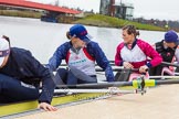 The Boat Race season 2013 - fixture OUWBC vs Olympians: In the Olympians boat stroke Caryn Davies, 7 Katherine Grainger, 6 Katherine Douglas and 5 Anna Watkins..
Dorney Lake,
Dorney, Windsor,
Buckinghamshire,
United Kingdom,
on 16 March 2013 at 11:11, image #39