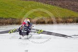 The Boat Race season 2013 - fixture OUWBC vs Olympians: In the Oxford (OUWBC) Blue Boat cox Katie Apfelbaum, stroke Maxie Scheske, 7 Anastasia Chitty, 6 Harriet Keane, 5 Amy Varney, 4 Jo Lee, 3 Mary Foord-Weston, 2 Alice Carrington-Windo, and at bow Mariann Novak..
Dorney Lake,
Dorney, Windsor,
Buckinghamshire,
United Kingdom,
on 16 March 2013 at 11:17, image #51