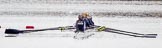 The Boat Race season 2013 - fixture OUWBC vs Olympians: In the Oxford (OUWBC) reserve boat Osiris at bow Coralie Viollet-Djelassi, Elspeth Cumber, Hannah Ledbury, Eleanor Darlington, Rachel Purkess, Caitlin Goss, Annika Bruger, stroke Emily Chittock and cox Sophie Shawdon..
Dorney Lake,
Dorney, Windsor,
Buckinghamshire,
United Kingdom,
on 16 March 2013 at 11:35, image #63