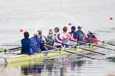 The Boat Race season 2013 - fixture OUWBC vs Olympians: In the Olympians boat at bow Natasha Townsend, 2 Kate Johnson, 3 Christiana Amacker, 4 Bethan Walters, 5 Anna Watkins, 6 Katherine Douglas, 7 Katherine Grainger, stroke Caryn Davies and cox Victoria Stulgis..
Dorney Lake,
Dorney, Windsor,
Buckinghamshire,
United Kingdom,
on 16 March 2013 at 11:36, image #71