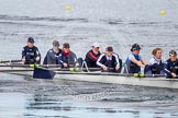 The Boat Race season 2013 - fixture OUWBC vs Olympians: In the Oxford (OUWBC) Blue Boat at bow Mariann Novak, 2 Alice Carrington-Windo, 3 Mary Foord-Weston, 4 Jo Lee, 5 Amy Varney, 6 Harriet Keane, 7 Anastasia Chitty and stroke Maxie Scheske..
Dorney Lake,
Dorney, Windsor,
Buckinghamshire,
United Kingdom,
on 16 March 2013 at 11:36, image #79