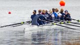 The Boat Race season 2013 - fixture OUWBC vs Olympians: In the Oxford (OUWBC) Blue Boat at bow Mariann Novak, 2 Alice Carrington-Windo, 3 Mary Foord-Weston, 4 Jo Lee, 5 Amy Varney, 6 Harriet Keane, 7 Anastasia Chitty, stroke Maxie Scheske, and cox Katie Apfelbaum..
Dorney Lake,
Dorney, Windsor,
Buckinghamshire,
United Kingdom,
on 16 March 2013 at 11:55, image #123