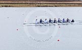 The Boat Race season 2013 - fixture OUWBC vs Olympians: In the Oxford (OUWBC) reserve boat Osiris at bow Coralie Viollet-Djelassi, Elspeth Cumber, Hannah Ledbury, Eleanor Darlington, Rachel Purkess, Caitlin Goss, Annika Bruger, stroke Emily Chittock and cox Sophie Shawdon..
Dorney Lake,
Dorney, Windsor,
Buckinghamshire,
United Kingdom,
on 16 March 2013 at 11:55, image #129