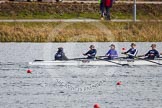 The Boat Race season 2013 - fixture OUWBC vs Olympians: In the Oxford (OUWBC) reserve boat Osiris cox Sophie Shawdon, stroke Emily Chittock, 7 Annika Bruger, 6 Caitlin Goss and 5 Rachel Purkess..
Dorney Lake,
Dorney, Windsor,
Buckinghamshire,
United Kingdom,
on 16 March 2013 at 12:17, image #230