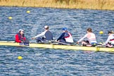 The Boat Race season 2013 - fixture OUWBC vs Olympians: In the Olympians boat cox Victoria Stulgis, stroke Caryn Davies, 7 Katherine Grainger, 6 Katherine Douglas and 5 Anna Watkins..
Dorney Lake,
Dorney, Windsor,
Buckinghamshire,
United Kingdom,
on 16 March 2013 at 12:25, image #300