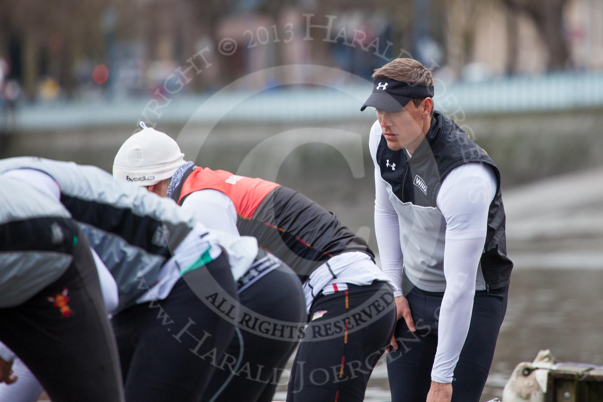 The Boat Race season 2013 - fixture OUBC vs German Eight.
River Thames,
London SW15,

United Kingdom,
on 17 March 2013 at 14:25, image #20