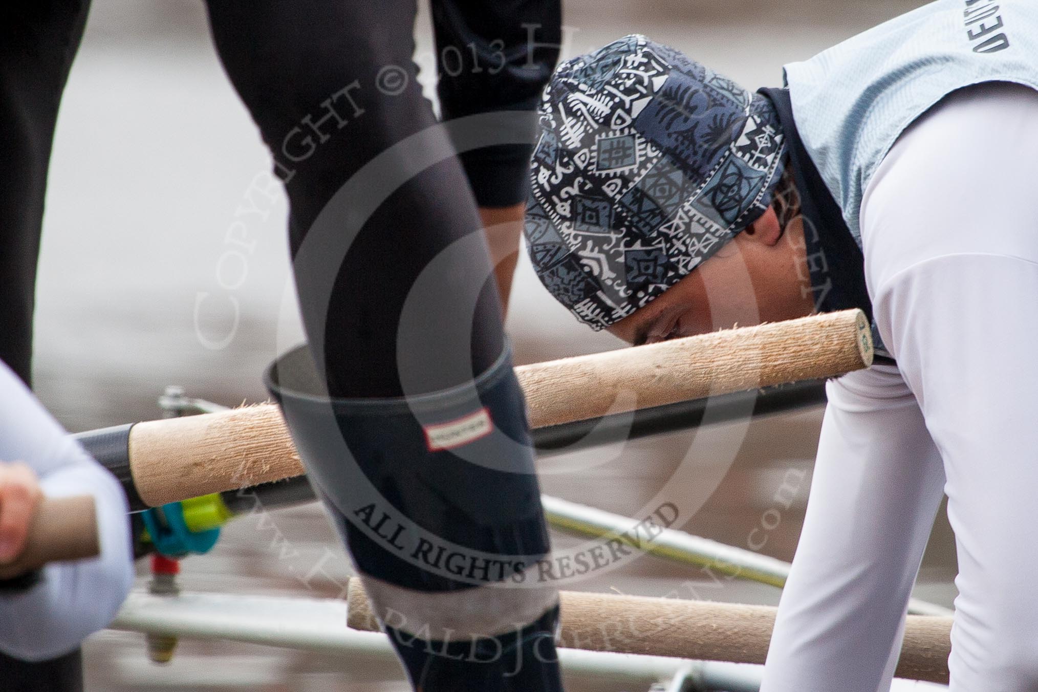 The Boat Race season 2013 - fixture OUBC vs German Eight.
River Thames,
London SW15,

United Kingdom,
on 17 March 2013 at 14:25, image #21