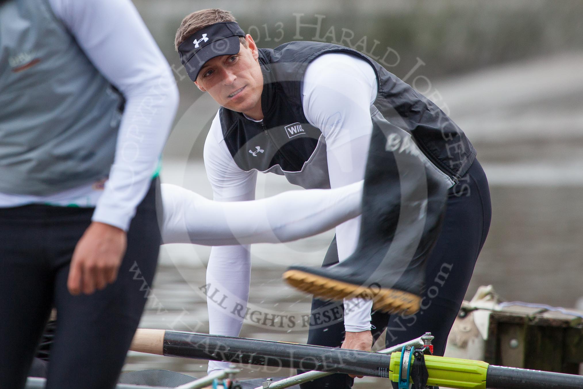 The Boat Race season 2013 - fixture OUBC vs German Eight.
River Thames,
London SW15,

United Kingdom,
on 17 March 2013 at 14:25, image #23
