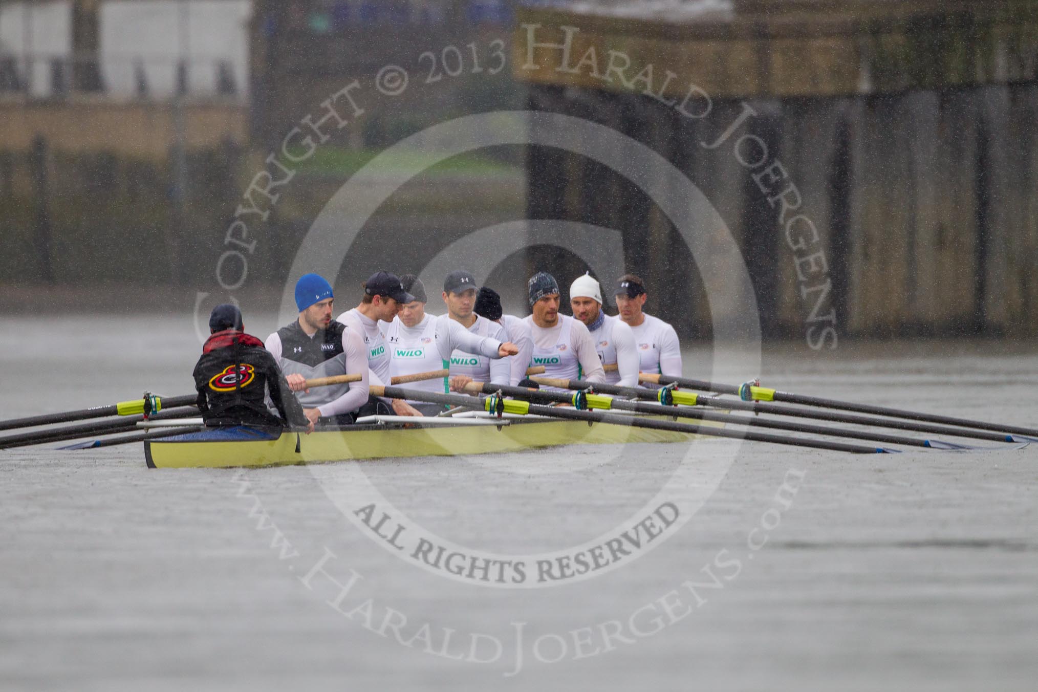 The Boat Race season 2013 - fixture OUBC vs German Eight.
River Thames,
London SW15,

United Kingdom,
on 17 March 2013 at 14:57, image #33