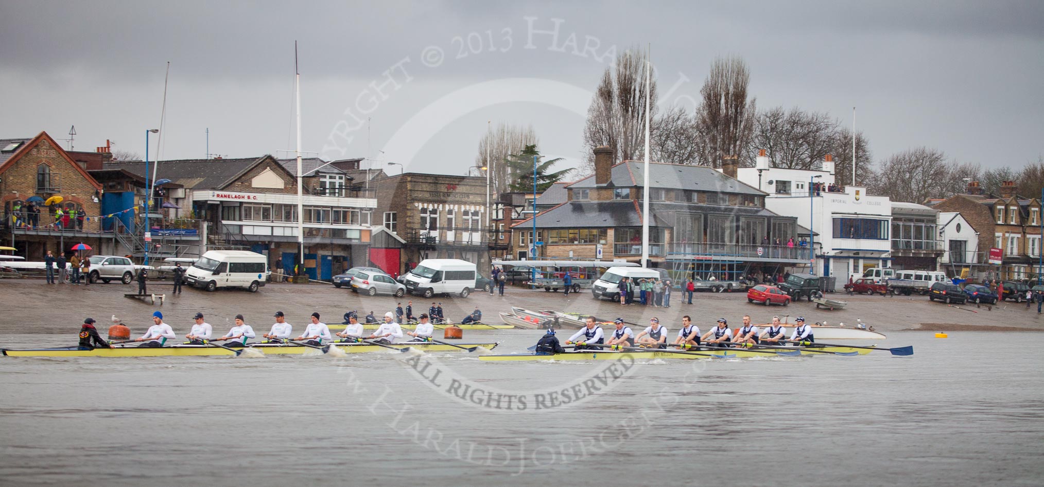 The Boat Race season 2013 - fixture OUBC vs German Eight.
River Thames,
London SW15,

United Kingdom,
on 17 March 2013 at 15:01, image #60