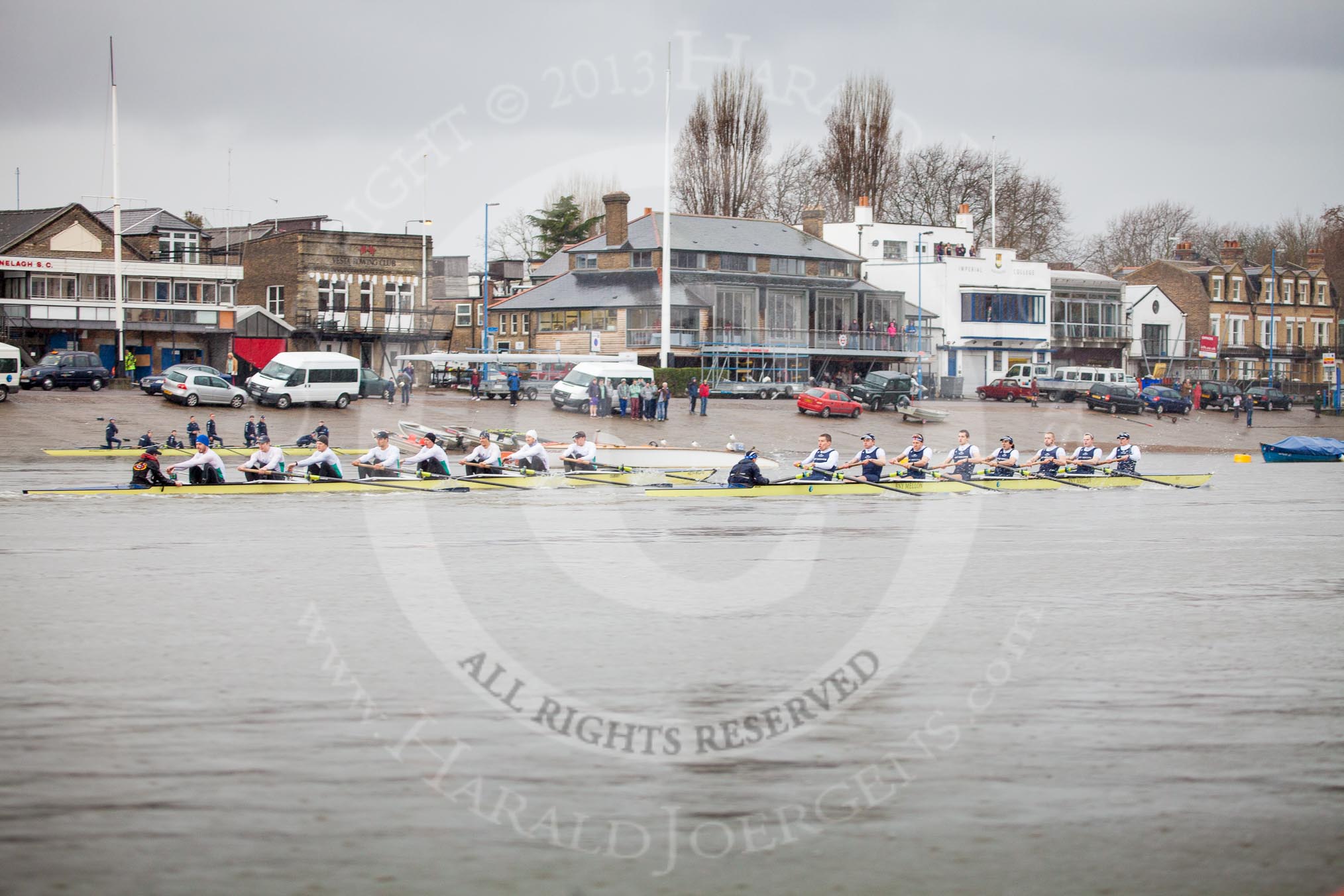 The Boat Race season 2013 - fixture OUBC vs German Eight.
River Thames,
London SW15,

United Kingdom,
on 17 March 2013 at 15:01, image #61