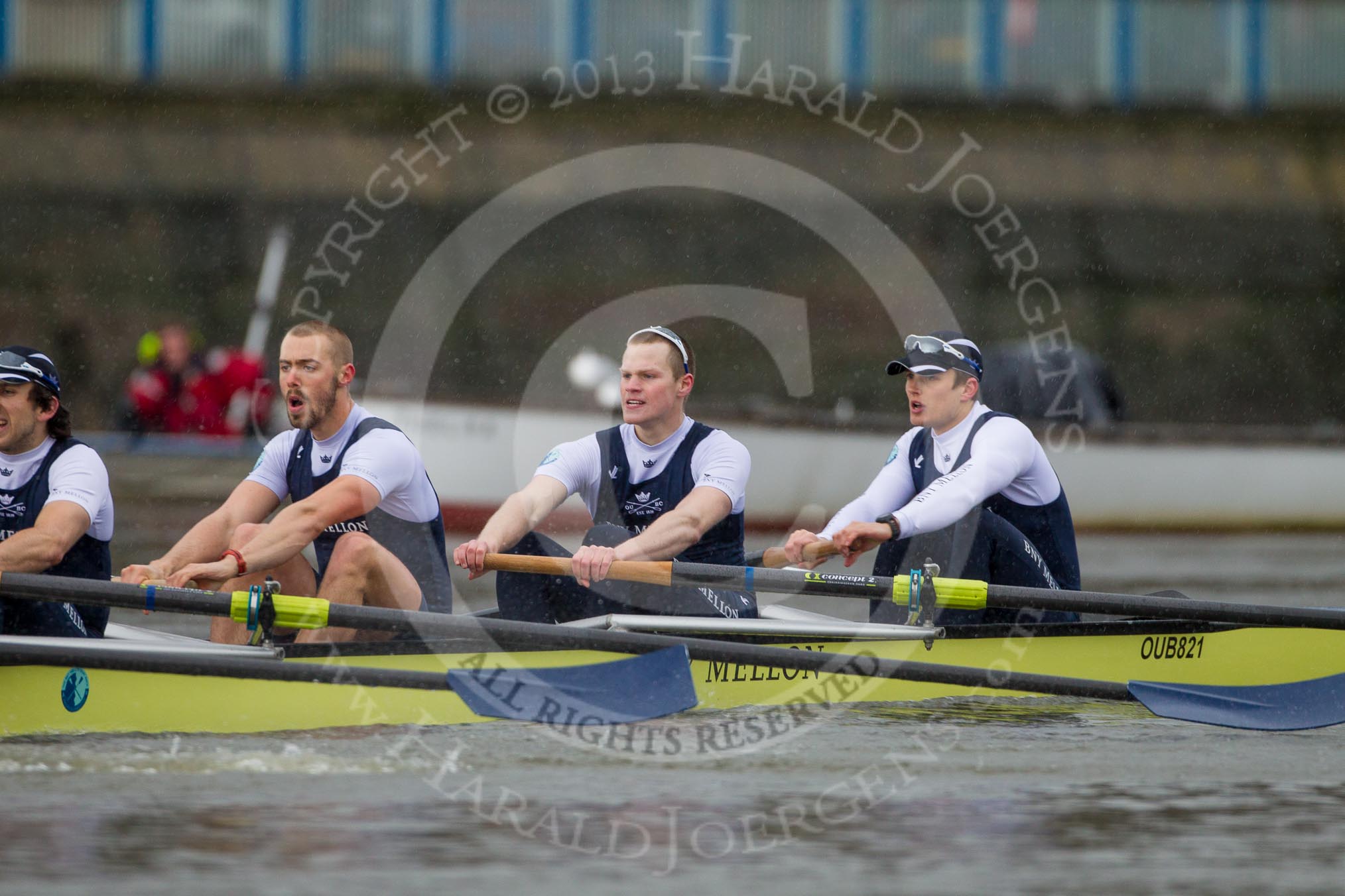 The Boat Race season 2013 - fixture OUBC vs German Eight.
River Thames,
London SW15,

United Kingdom,
on 17 March 2013 at 15:01, image #62