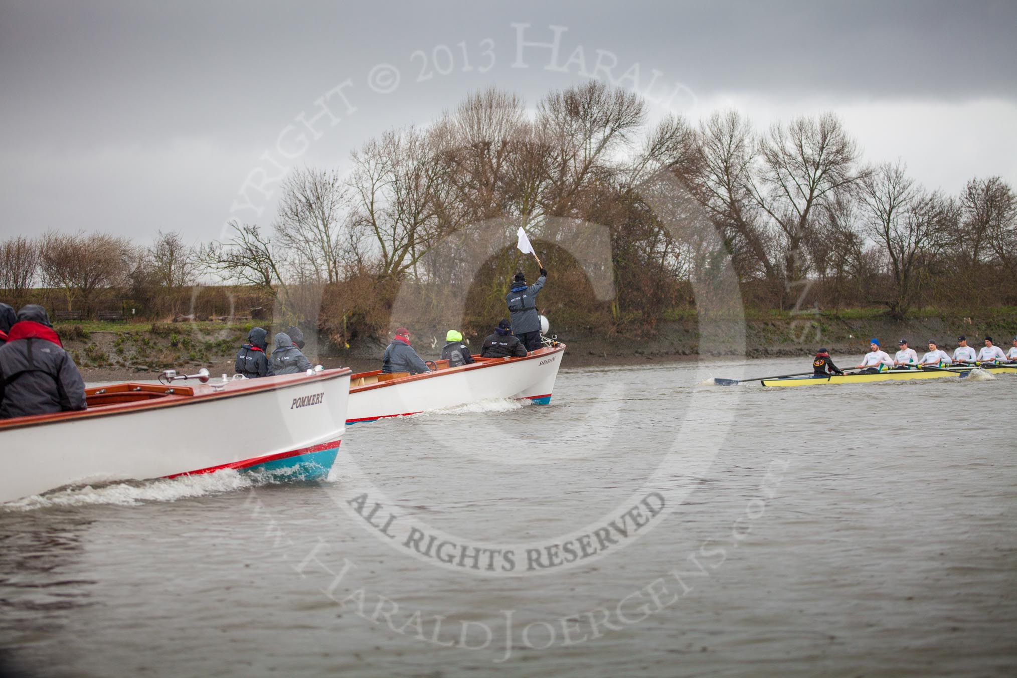 The Boat Race season 2013 - fixture OUBC vs German Eight.
River Thames,
London SW15,

United Kingdom,
on 17 March 2013 at 15:04, image #75